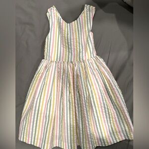 Boden striped girls dress never worn